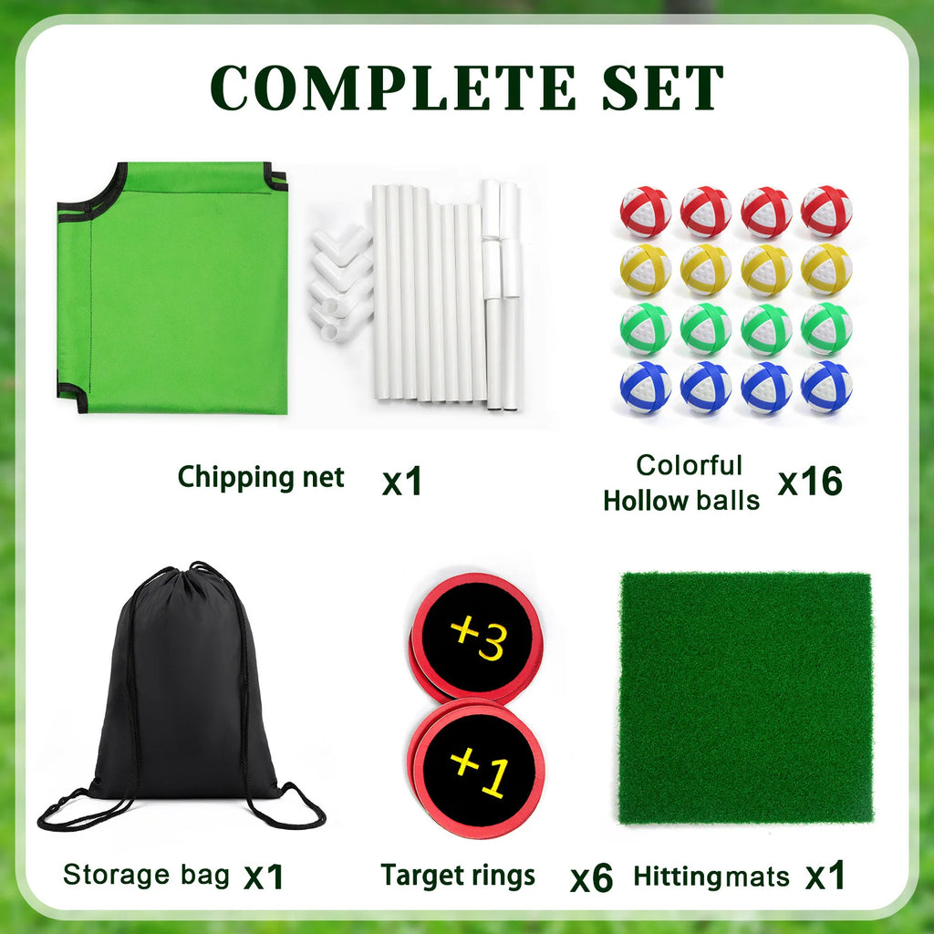 Golf Chipping Net Fun Yard Games Backyard Games for Young Adults Fathers and Golfers Easy Assembly Casual Home Golf Games