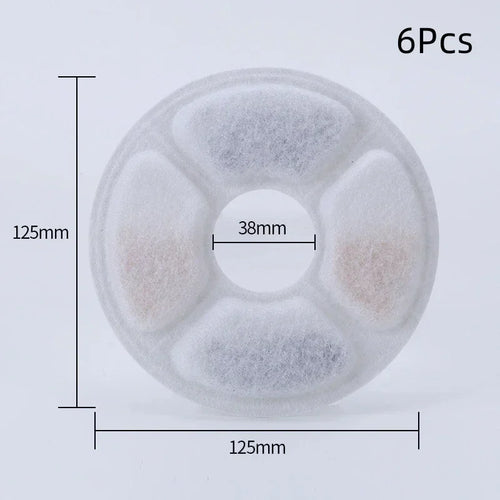 New Replacement Filter for Cat Dog Water Drinking Fountain Activated Carbon Replaced Filters Fountain Dispenser Feeders 6-12Pcs