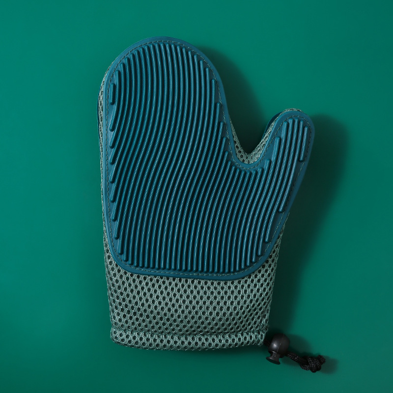 2-in-1 Pet Hair Removal Gloves — Mesh + TPR Brush
