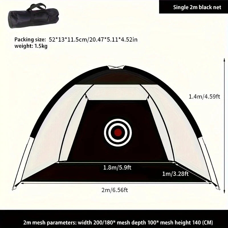 Elevate Your Game with Our 6.56Ft x 4.59Ft Golf Net and Hitting Mat - Perfect for Backyard Practice and Swing Training