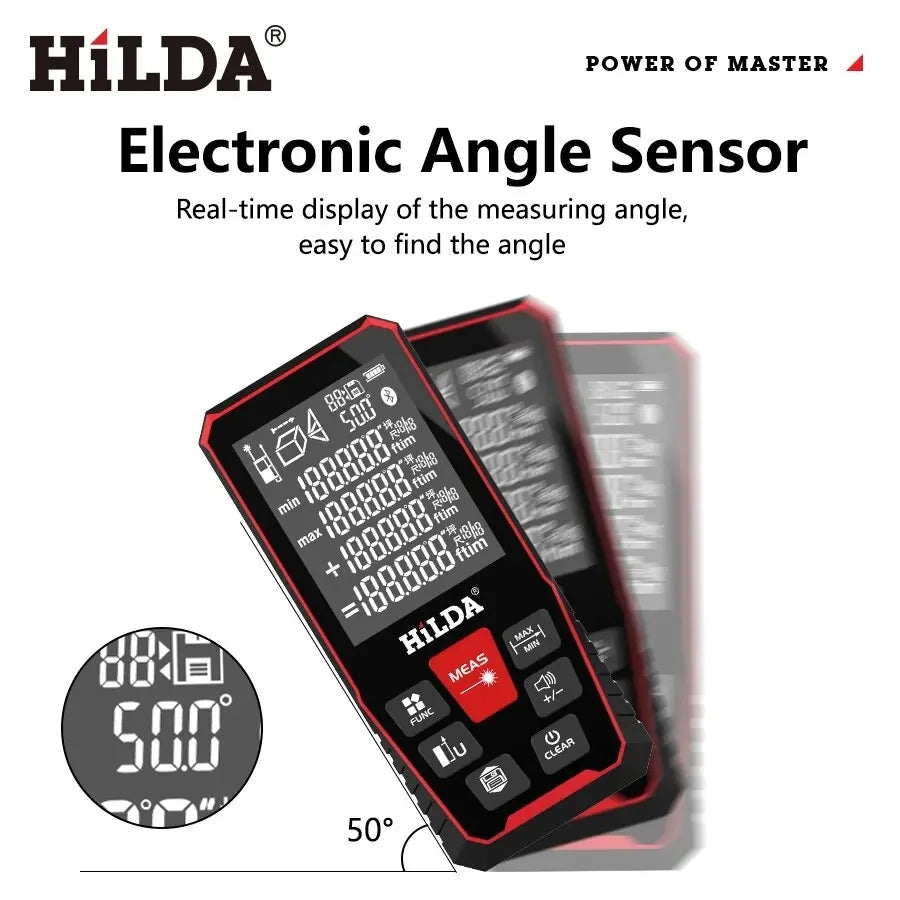 Precision Laser Rangefinder - Professional Measuring Tool for Distances Up to 120M