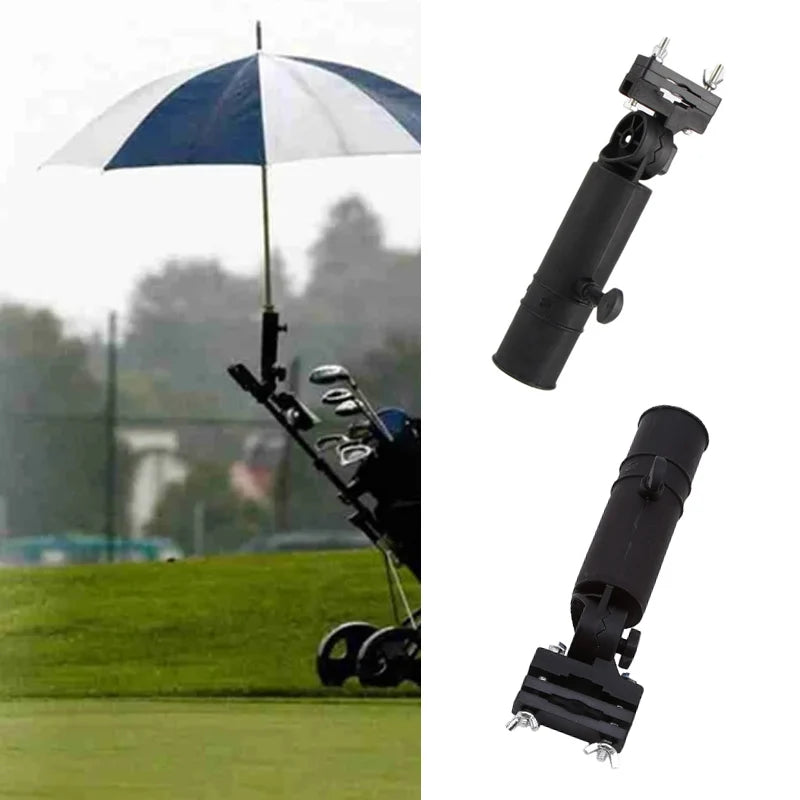 Universal Adjustable Golf Cart Umbrella Holder - Perfect for Golf Trolleys, Baby Prams, and Wheelchairs