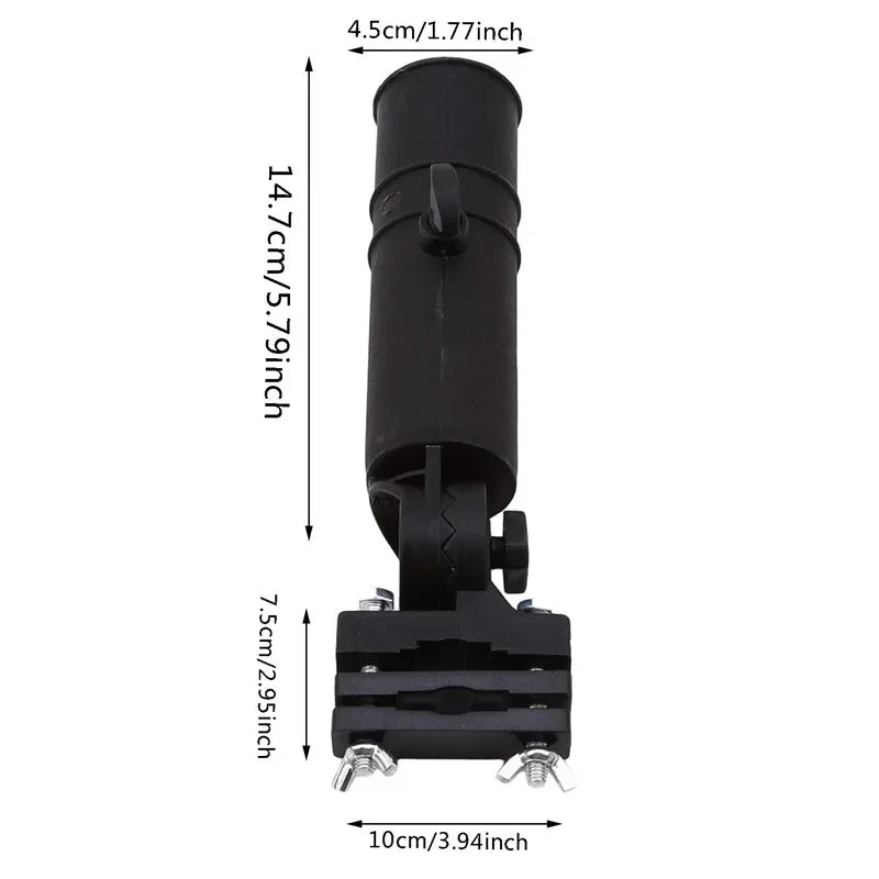 Universal Adjustable Golf Cart Umbrella Holder - Perfect for Golf Trolleys, Baby Prams, and Wheelchairs