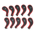 Elevate Your Game with Our 10-Piece Golf Club Head Covers Set - Durable Zipper Protection with Interchangeable Number Tags!