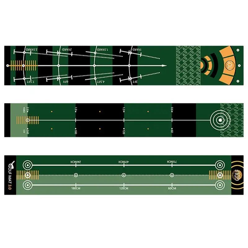Golf Putting Green Training Mat Portable Golf Putting Mat Golf Training Equipment Indoor Anti-Slip Golf Putting Green Pad