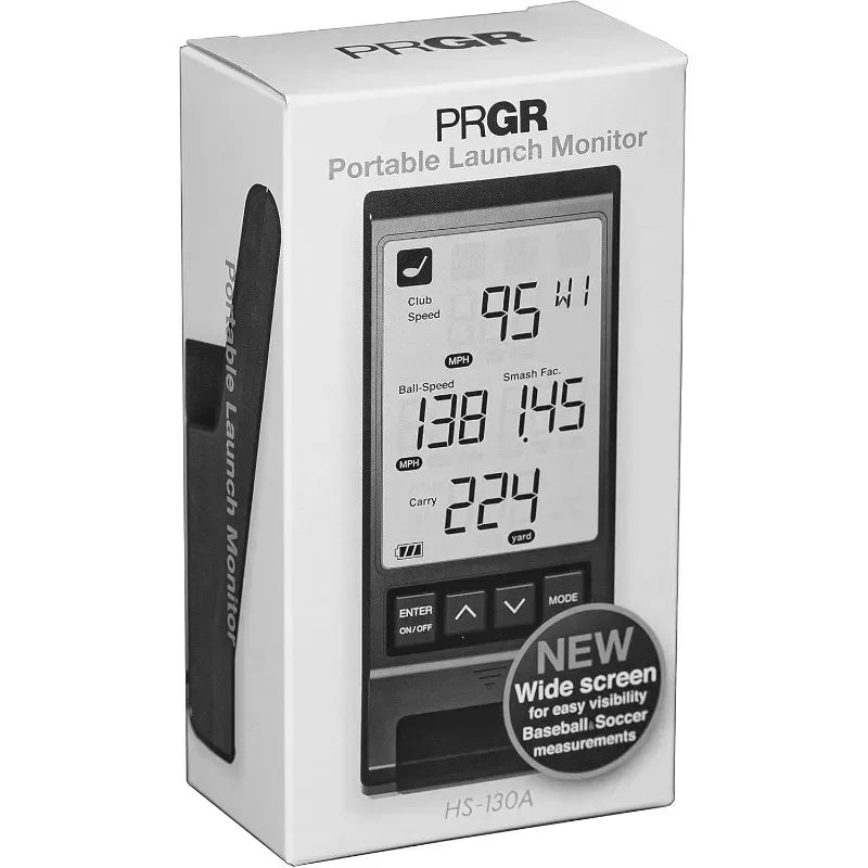 Elevate Your Game with the HS 130-A Portable Golf Launch Monitor - Accurate Club & Ball Speed Measurements, Smash Factor, and Distance Tracking