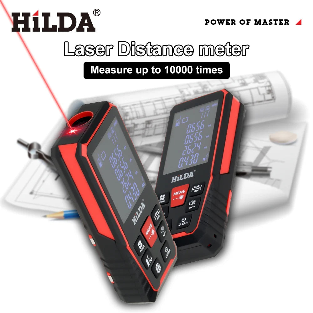 Precision Laser Rangefinder - Professional Measuring Tool for Distances Up to 120M