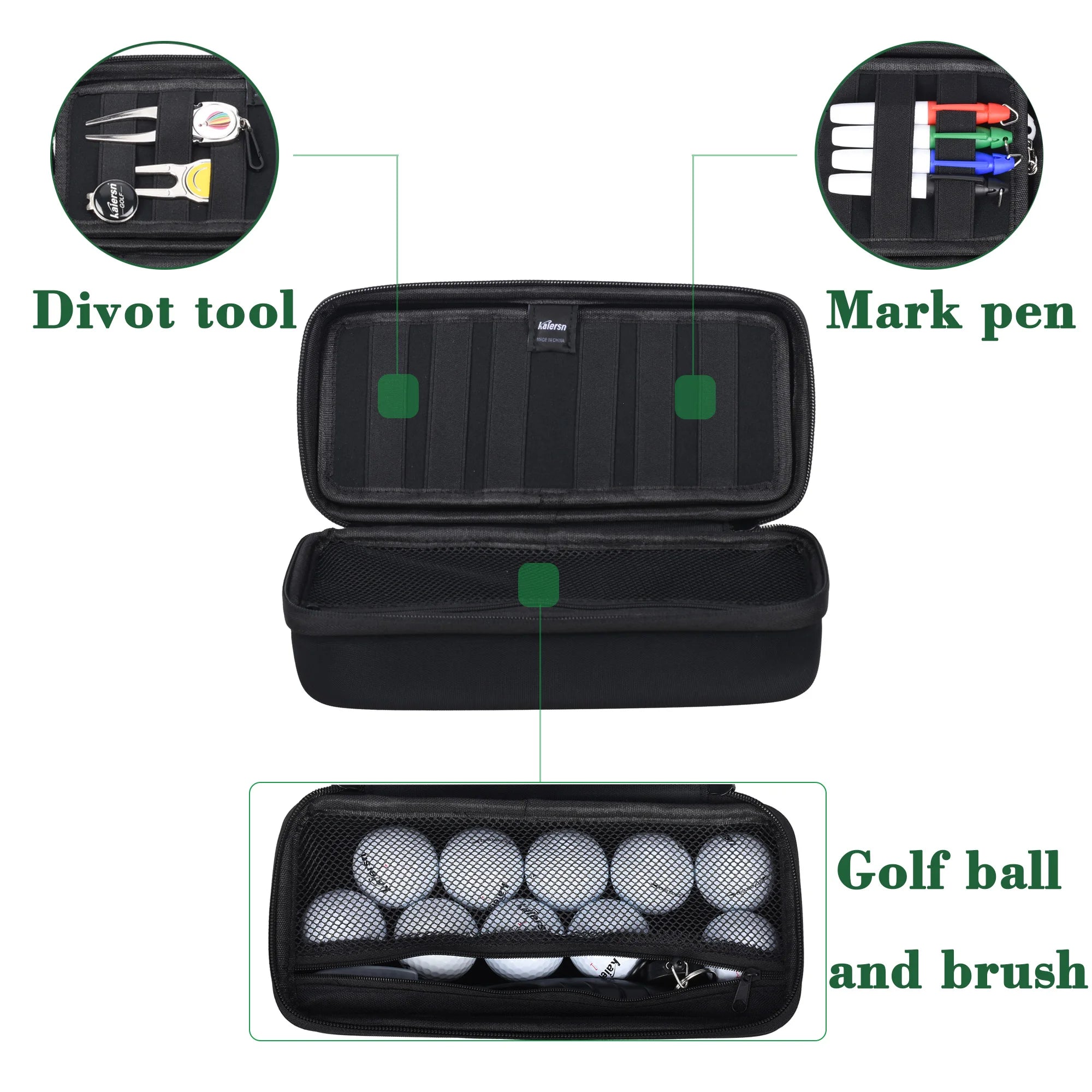 Ultimate Golf Bag Organizer: Water-Resistant Hard Case for All Your Golf Essentials