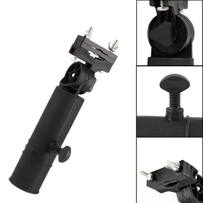 Universal Adjustable Golf Cart Umbrella Holder - Perfect for Golf Trolleys, Baby Prams, and Wheelchairs