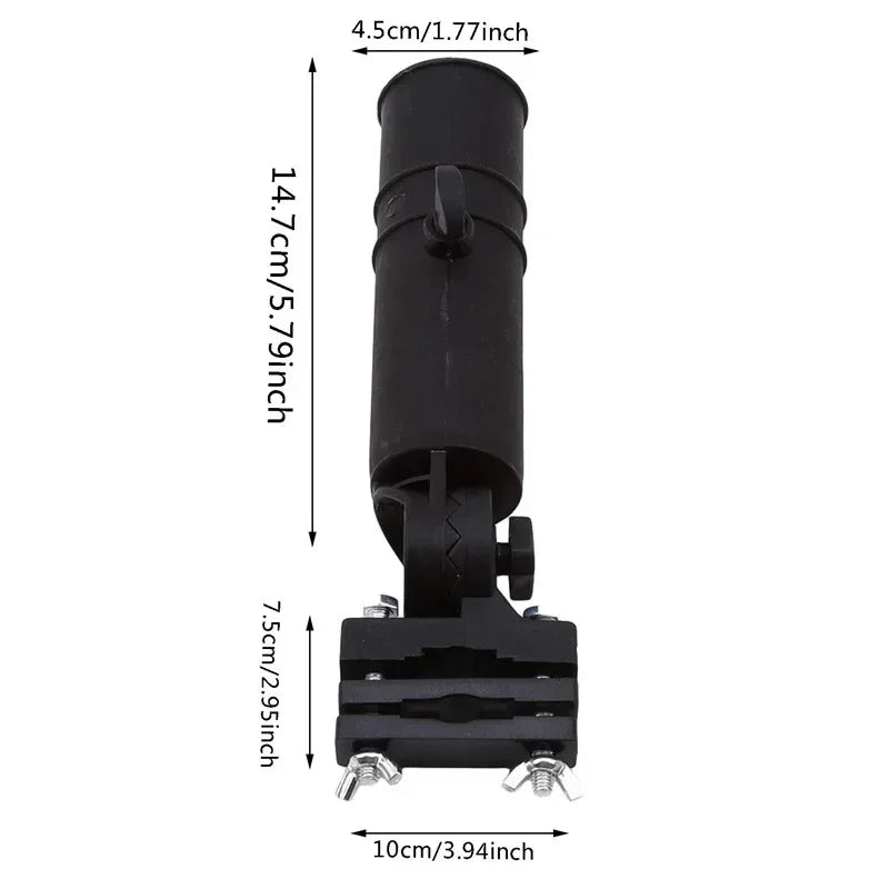 Universal Adjustable Golf Cart Umbrella Holder - Perfect for Golf Trolleys, Baby Prams, and Wheelchairs