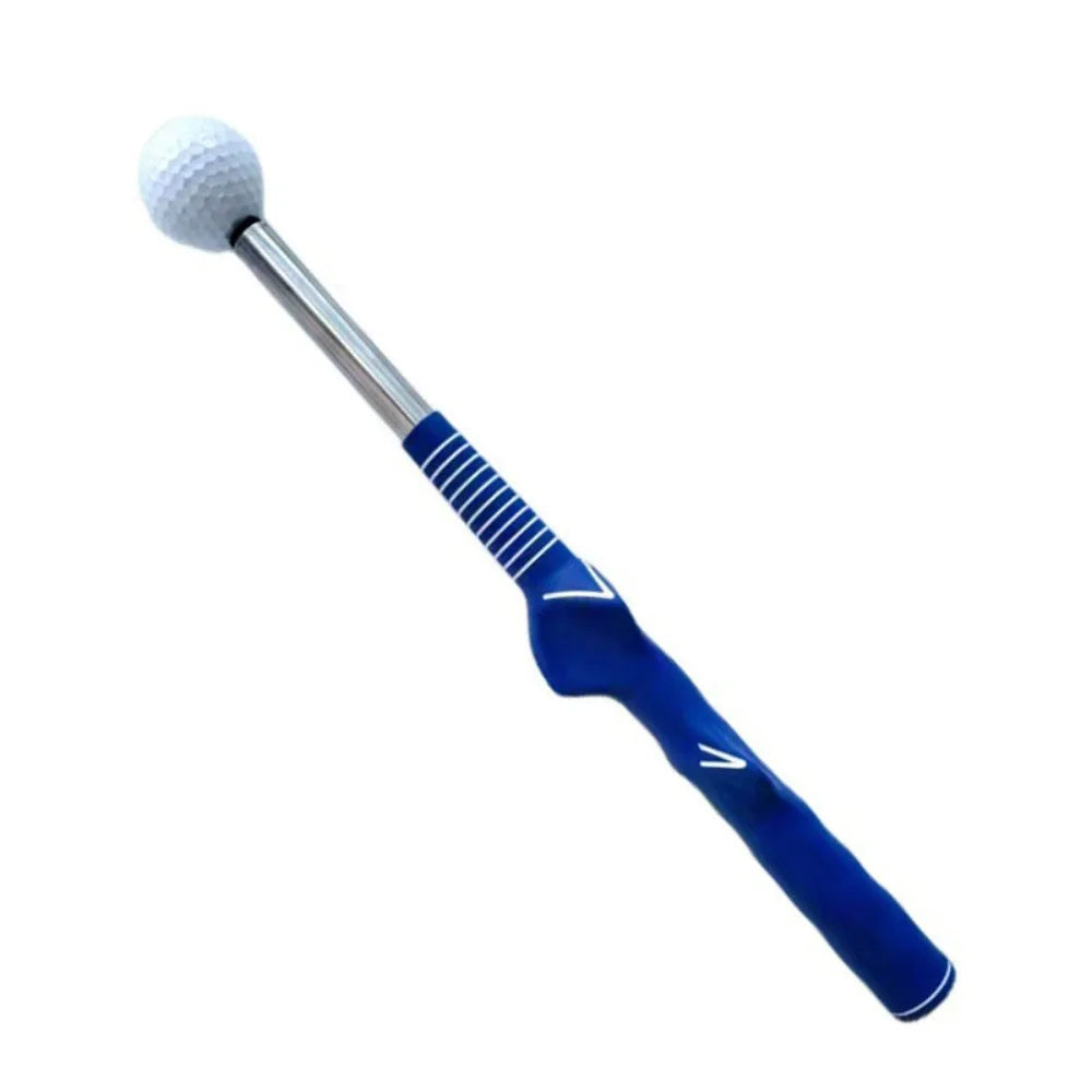Elevate Your Game: Retractable Golf Swing Trainer with Click Feedback for Strength & Tempo