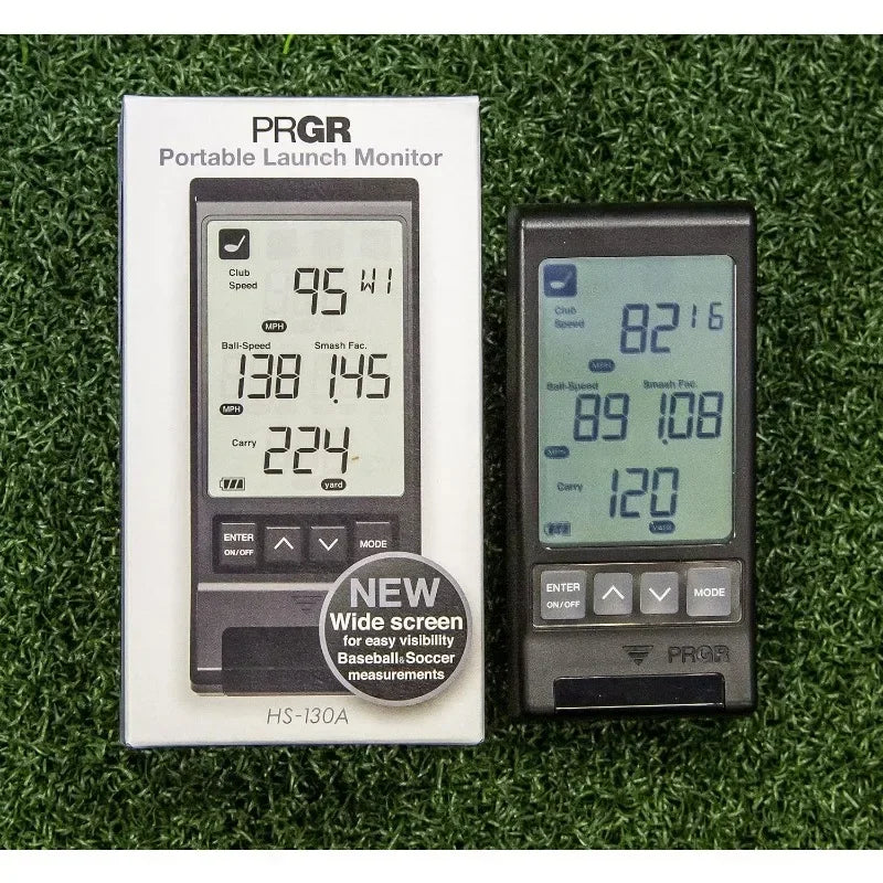 Elevate Your Game with the HS 130-A Portable Golf Launch Monitor - Accurate Club & Ball Speed Measurements, Smash Factor, and Distance Tracking
