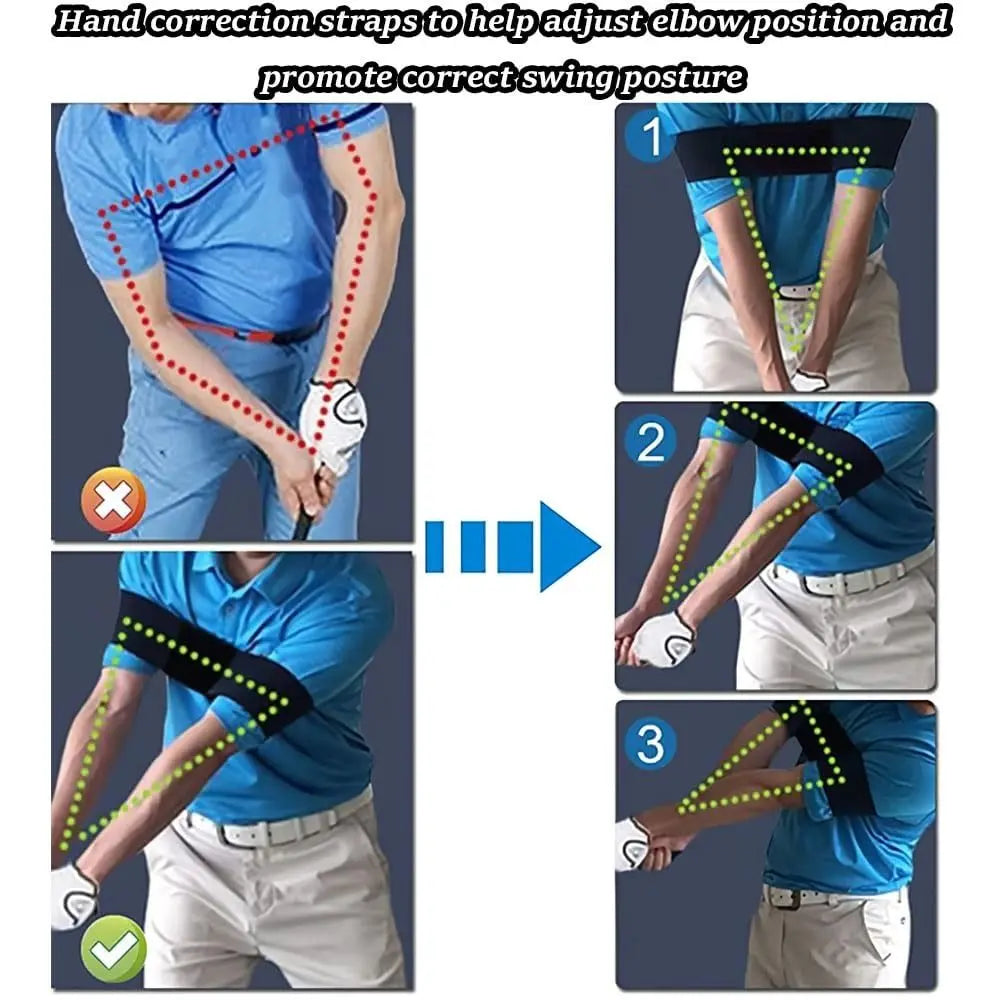 Elevate Your Game: Retractable Golf Swing Trainer with Click Feedback for Strength & Tempo