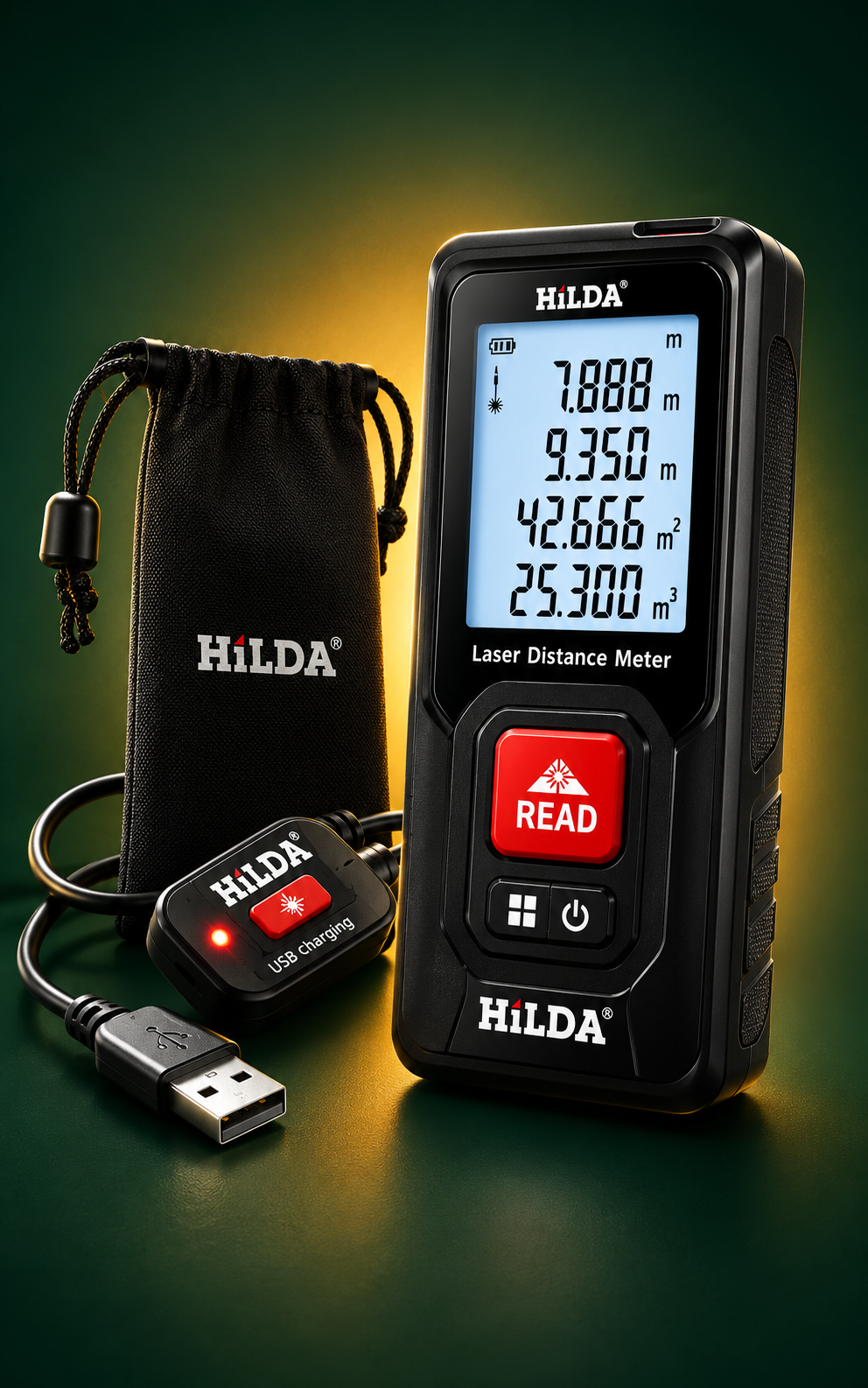 Compact Laser Rangefinder (120M) — Pocket-Sized Distance