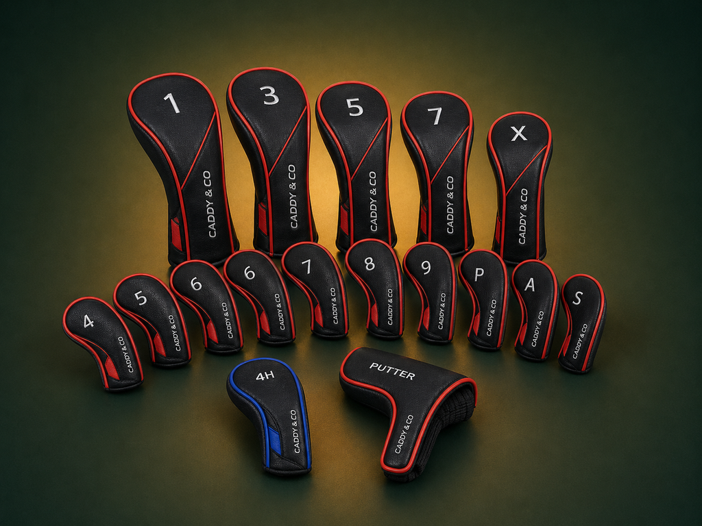10-Piece Club Head Cover Set — Numbered, Zippered, Built to Last