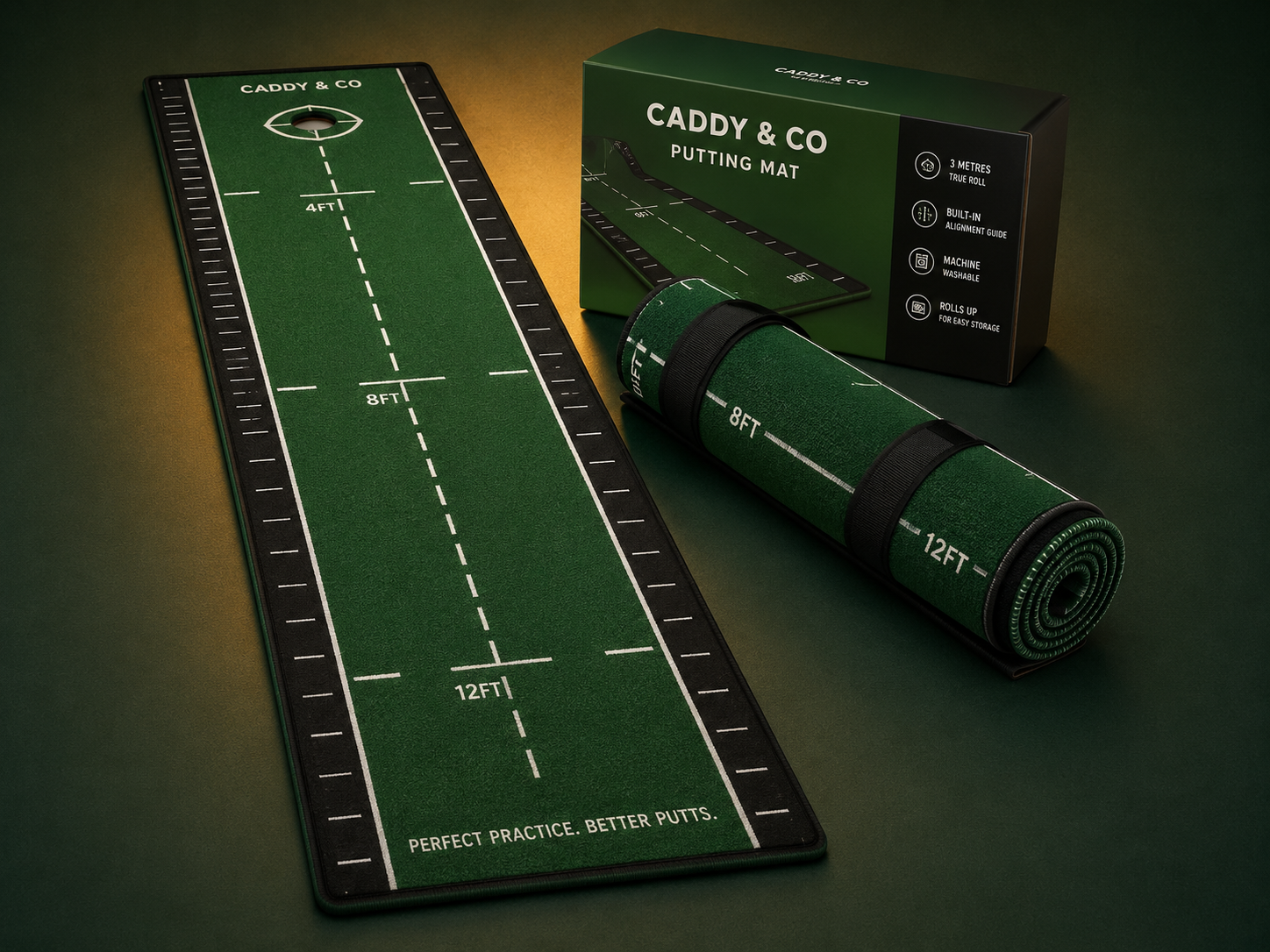 Tour Putting Mat — Real Roll, Real Practice, At Home