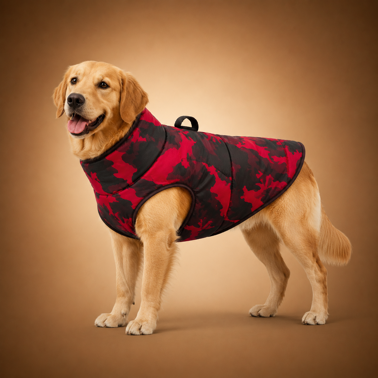 Large Breed Winter Dog Jacket — Polyester Cold-Weather Coat