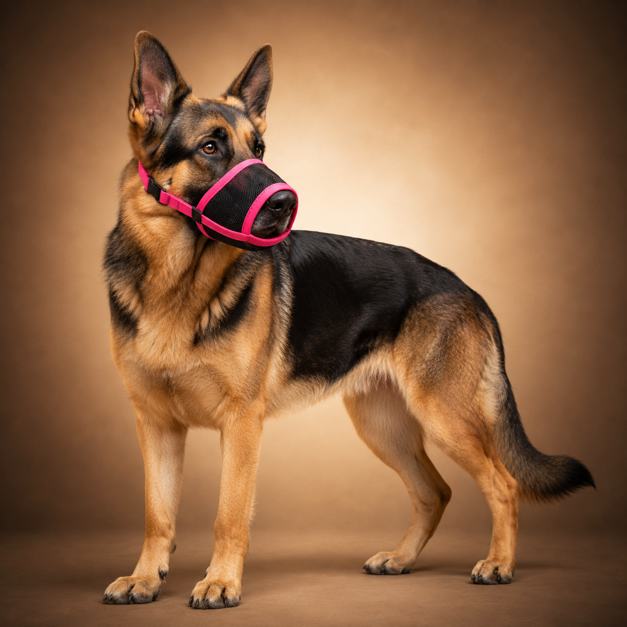 Adjustable Mesh Dog Muzzle — Bark, Bite & Chew Control