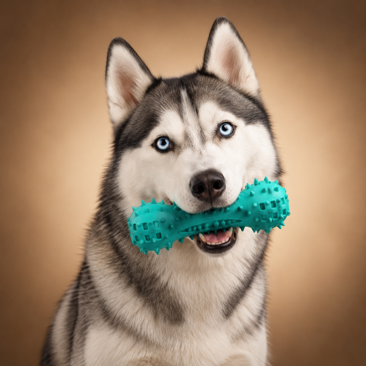 Aggressive-Chewer Dental Toy — Serrated Plaque Cleaner