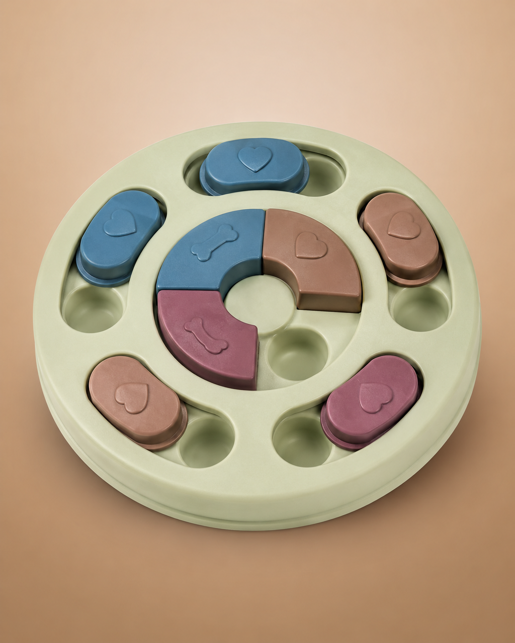 IQ Puzzle Slow Feeder Bowl — Mental Stimulation Toy