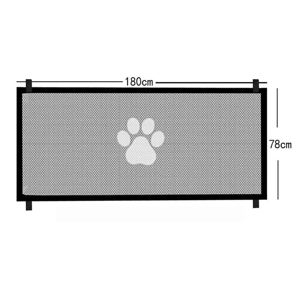 Indoor Pet Safety Gate — No-Drill Mesh Fence