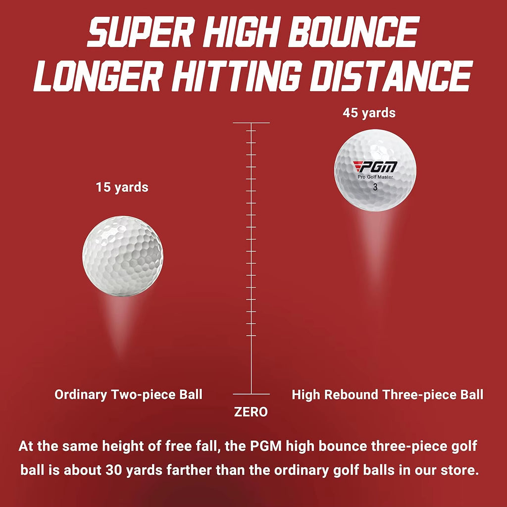 Three-Layer Premium Golf Balls Practice Performance Golf Ball Training for Distance Straight Shots Golf Design for Golfers Sport