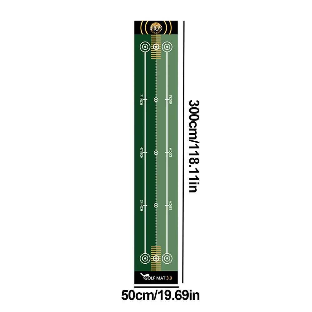 Golf Putting Green Training Mat Portable Golf Putting Mat Golf Training Equipment Indoor Anti-Slip Golf Putting Green Pad