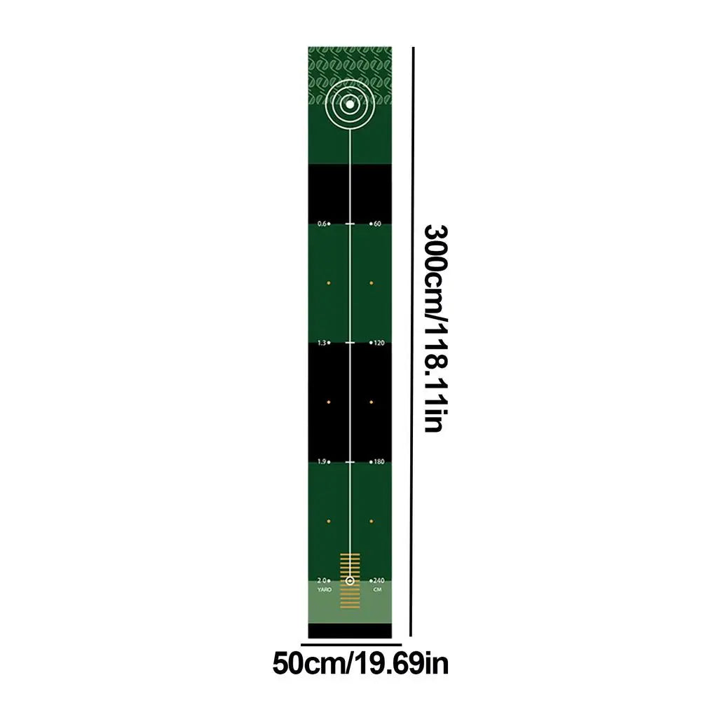 Golf Putting Green Training Mat Portable Golf Putting Mat Golf Training Equipment Indoor Anti-Slip Golf Putting Green Pad