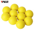 Enhance Your Golf Skills with 10 Yellow PU Foam Practice Balls for Indoor and Outdoor Training
