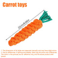1Pcs Carrot Dog Bite Rope Pet Dog Toys Safe Durable Braided Bite Dog Chew Toys Resistant Puppy Molar Cleaning Teeth Cotton Rope