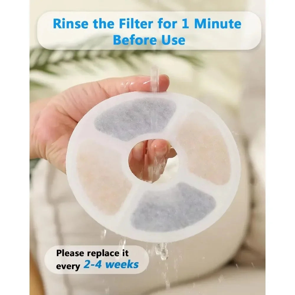 New Replacement Filter for Cat Dog Water Drinking Fountain Activated Carbon Replaced Filters Fountain Dispenser Feeders 6-12Pcs
