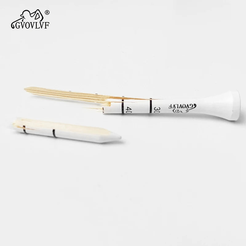 Elevate Your Game with 50 Premium Bamboo Golf Tees - Adjustable Depth & Reduced Friction for Perfect Shots!