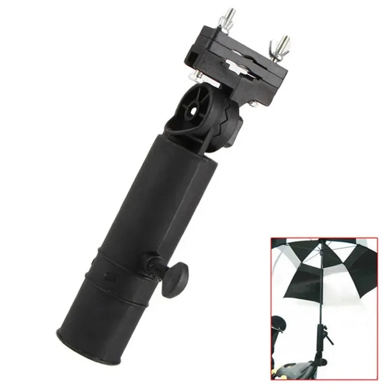 Universal Adjustable Golf Cart Umbrella Holder - Perfect for Golf Trolleys, Baby Prams, and Wheelchairs